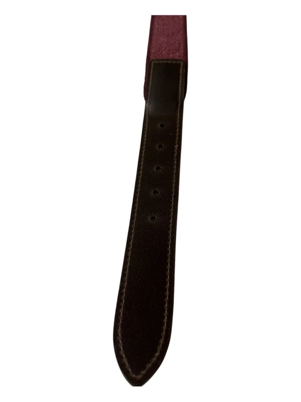 NWT Vineyard Vines Boys Heathered Bungee Belt - Crimson Size 30